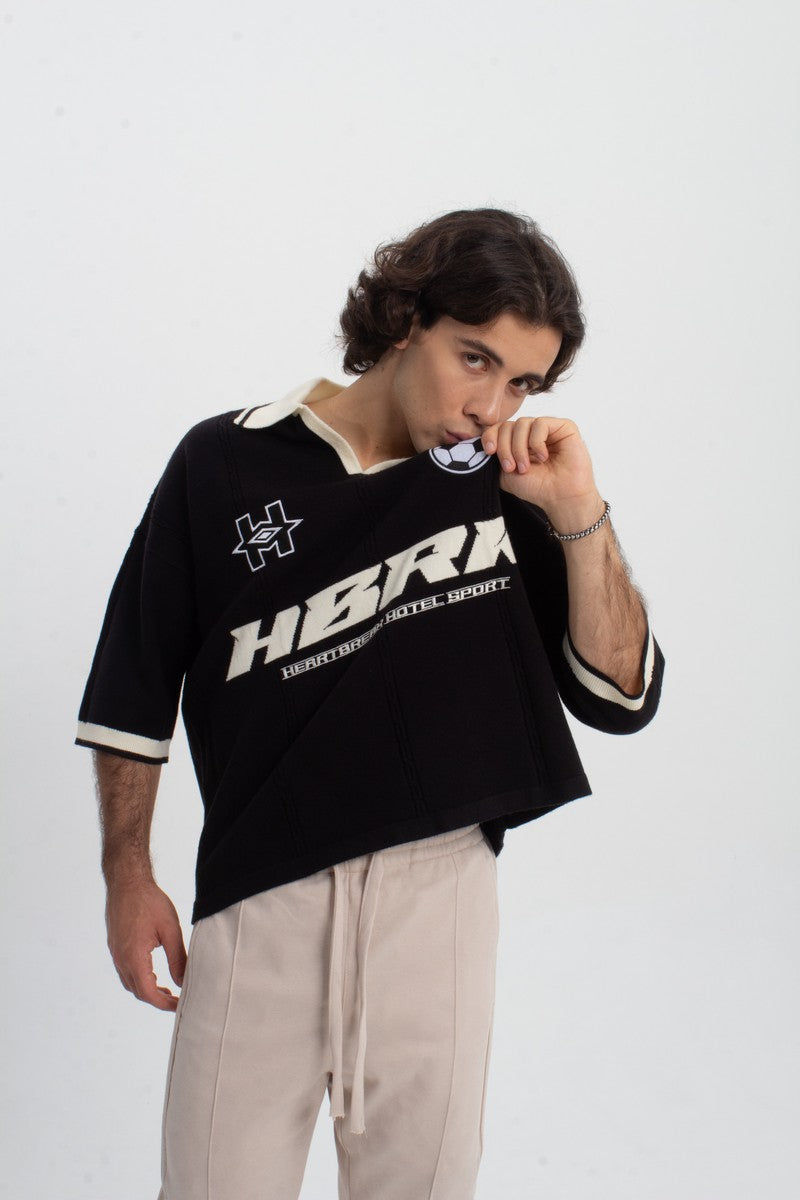 Logo Knit Football Tee